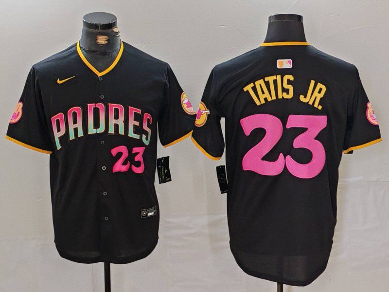 Men San Diego Padres #23 Tatis jr Black Jointly 2024 Nike MLB Jersey style 4->san diego padres->MLB Jersey